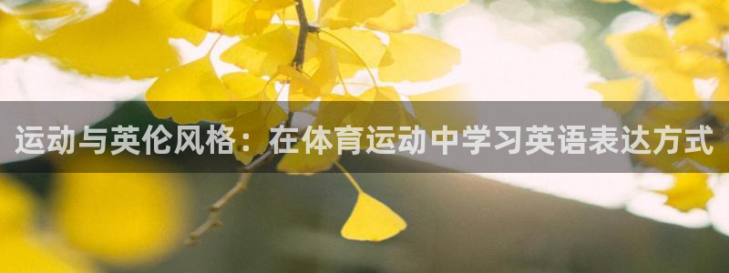 尊龙官方正版app官方：运动与英伦风格：在体育运动中